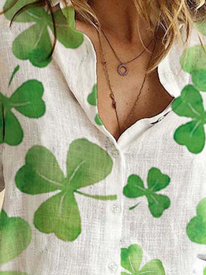 Women's St. Patrick's Day Lucky Print Sweatshirt