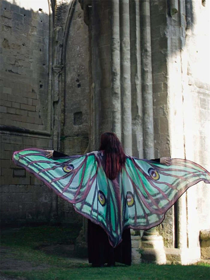 Mystical Moth Inspired Wings Fairy Cape
