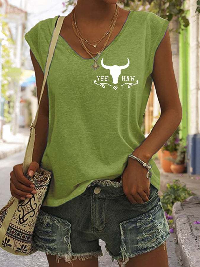 Women's Western Country Music And Beer That's Why I'm Here Sleeveless Tee