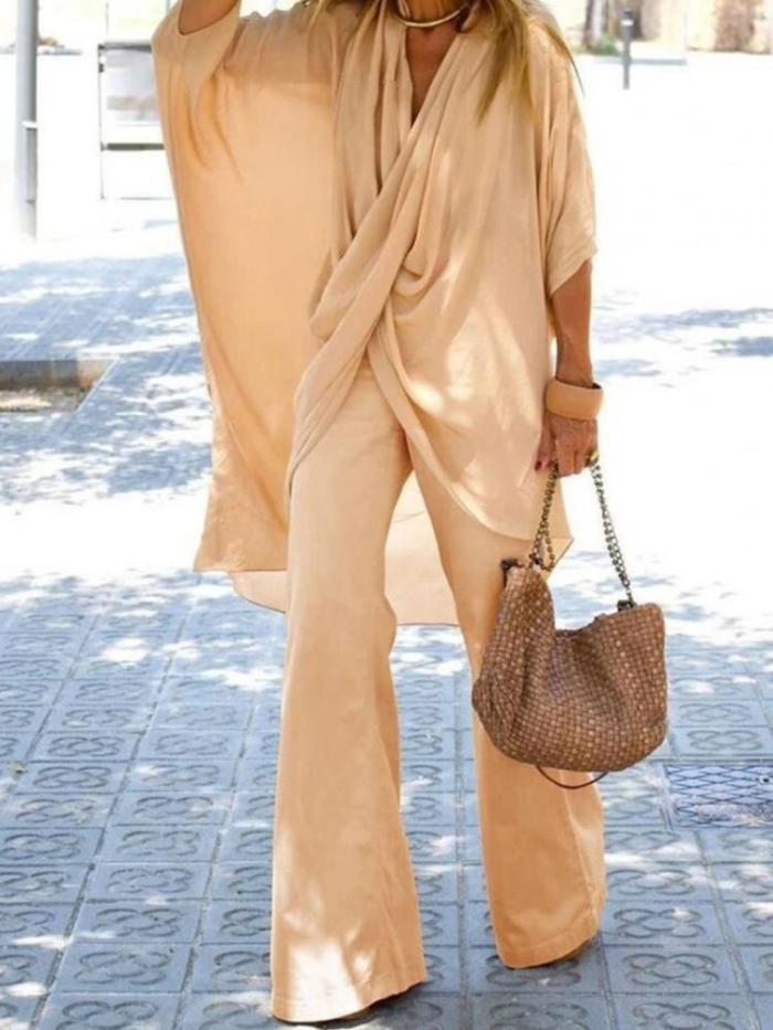 Fashion Women's Cotton Linen Suit