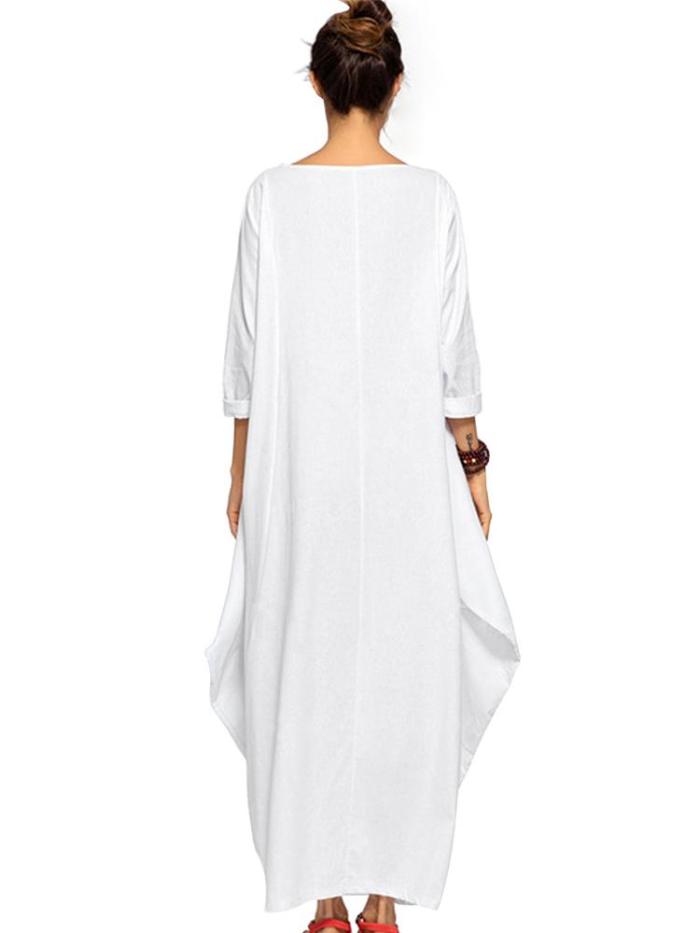 Muslim cotton linen dress Arabian Middle Eastern Robe