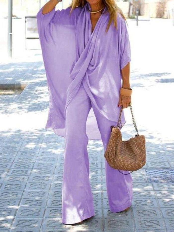 Fashion Women's Cotton Linen Suit