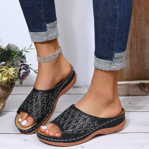 Women's Thick-Soled Hollow-out Slippers