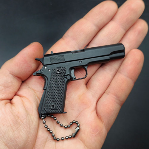 M1911 metal gun model toy keychain gift