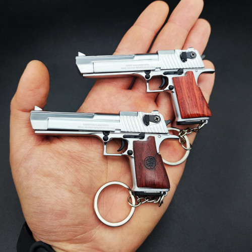 Desert Eagle Metal Gun Model Keychain