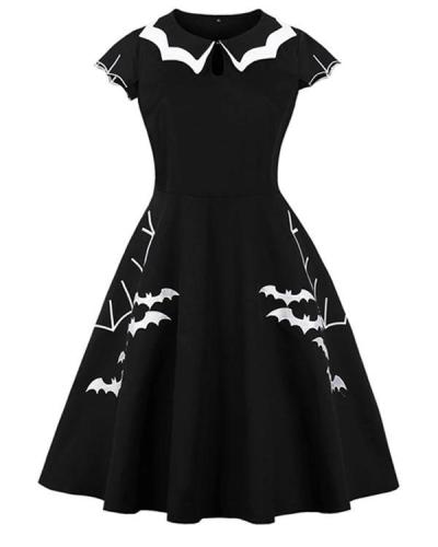 Bat Embroidery Dress In Plus Sizes