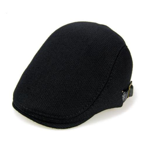 Winter Thicken Warm Woolen Beret Hat Adjustable Hat