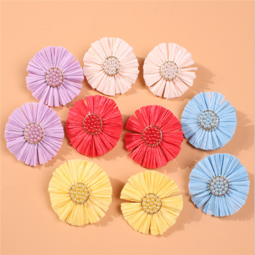 Women's Sweet Colorful  Flower Earrings