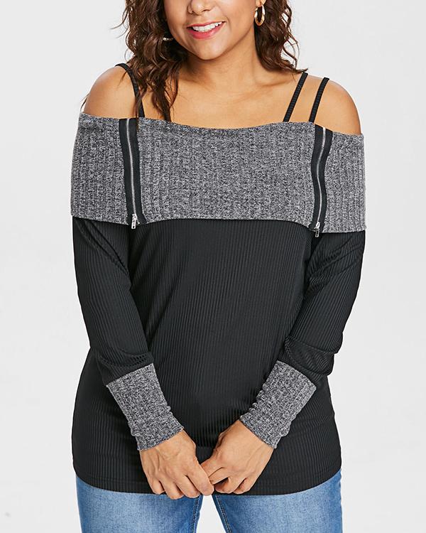 off one shoulder sweater