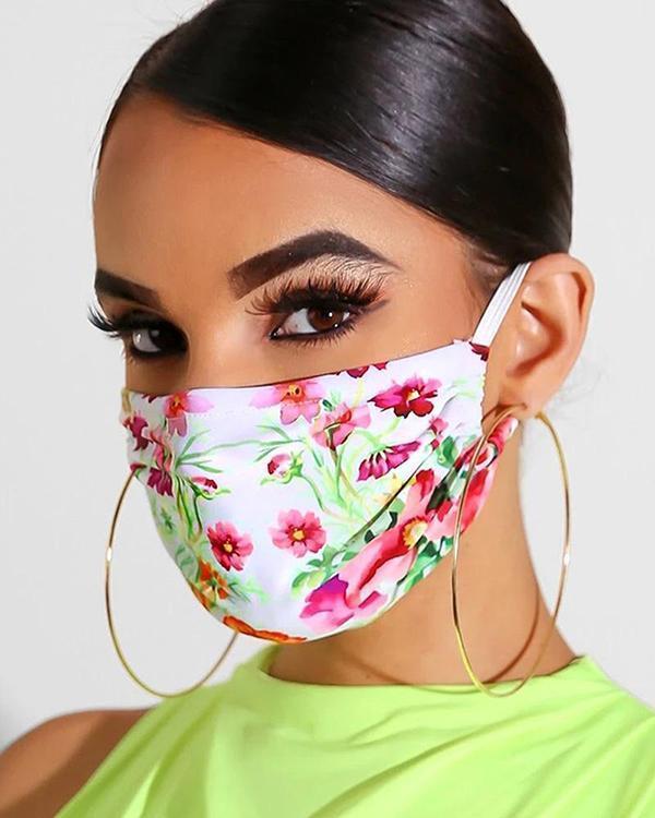 Floral Print Breathable Mouth Mask