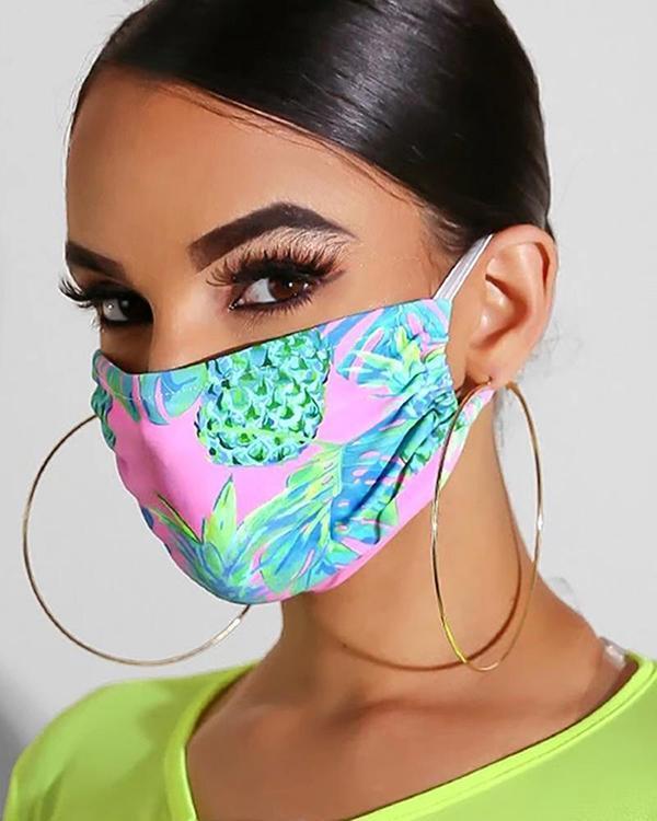 Floral Print Breathable Mouth Mask