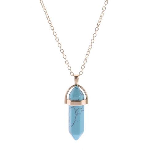 Crystal Stone Pendant Necklace