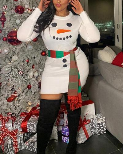 Christmas Snowman Sexy Home Dress