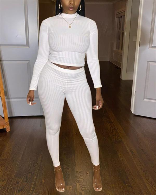 Casual and Fashion Slim Fit Two-Piece Set