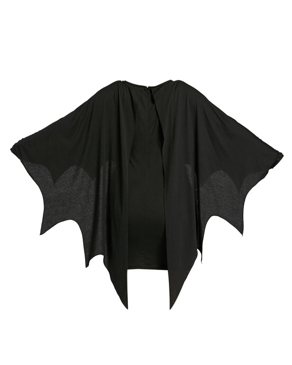 Bat shirt mid-length dress Halloween female costume