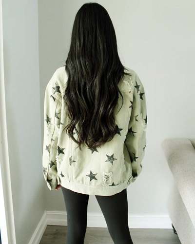 Ripped Star Loose Jacket