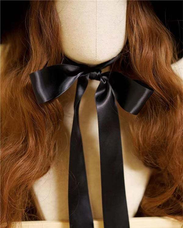 Lolitafashion Suede Tie Bow Witch Hats