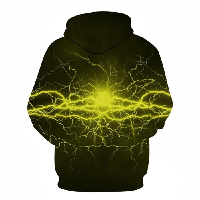 3D Graphic Printed Hoodies Thunder