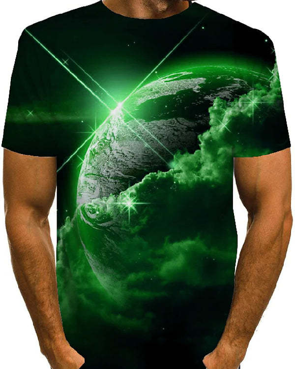 Hot Sale Men's 3D Printed Casual Short Sleeve Printed T-Shirt
