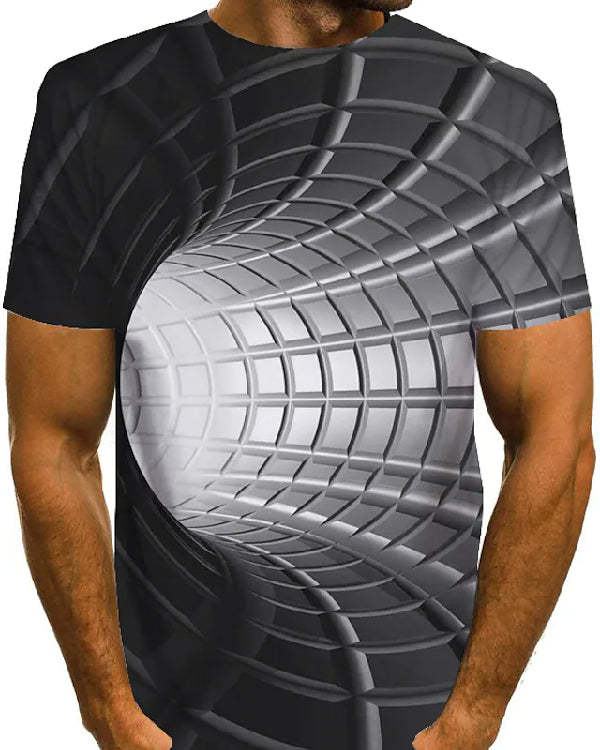 Hot Sale Men's 3D Printed Casual Short Sleeve Printed T-Shirt