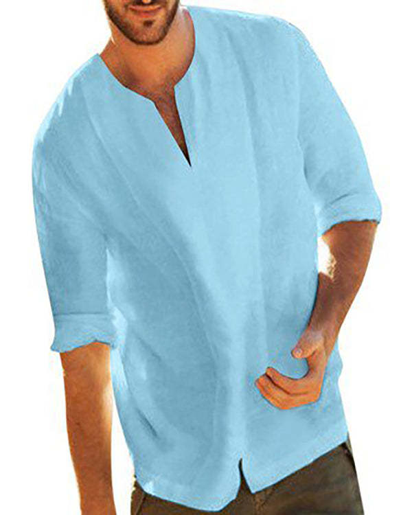 Casual Thin Half Sleeve Men's Shirt Top