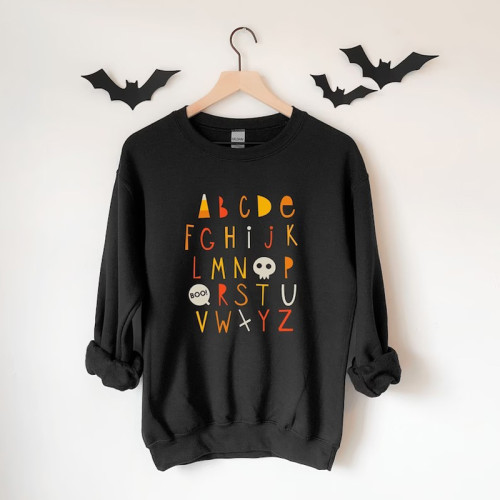 Halloween Teacher Alphabet Sweatshirt