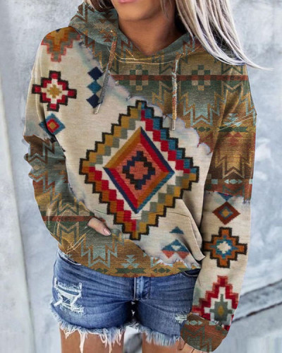 Vintage Western Ethnic Sweatshirt