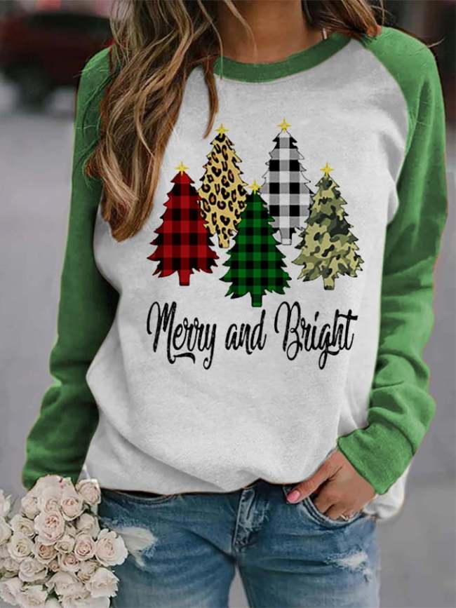 Women's Merry And Bright🎄 Casual Sweatshirt