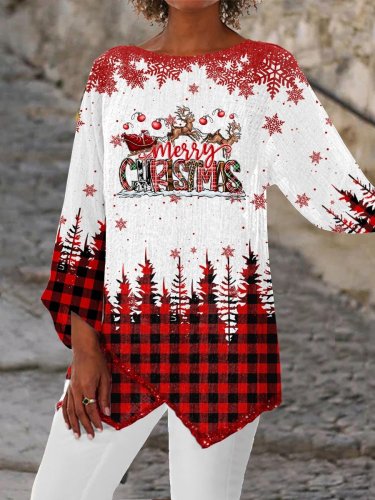 Women's Merry Christmas Casual Top
