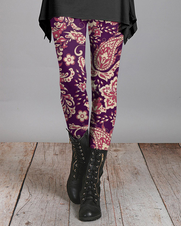 Vintage Paisley Leggings