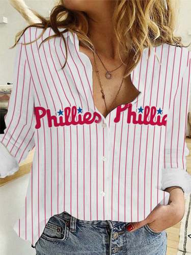 Women‘s Phillies Baseball Gameday Casual Shirt