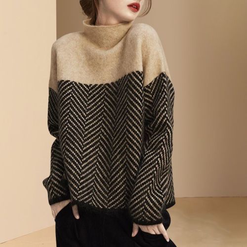 Contrast Warm Sweater