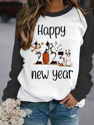 New Year 2023 Print Sweatshirt