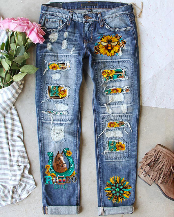 Women's Southwest Vintage Print Jeans
