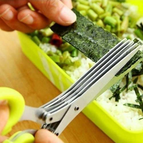 (HOT SALE-49% OFF) 5 Blade Kitchen Salad Scissors