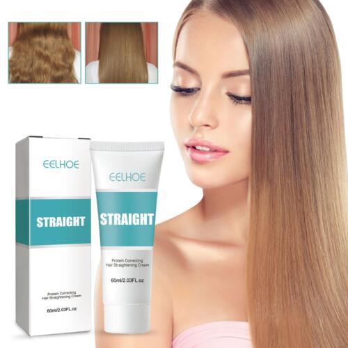 EELHOE™ Keratin Protein Correcting Hair Straightening Cream Replenish Hair Nutriti 1K9D🔥