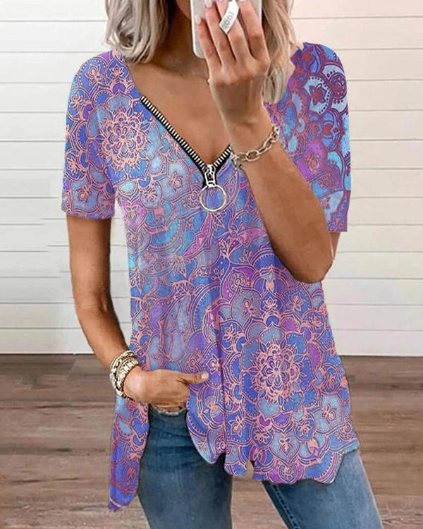 Bright Boost Printed Top