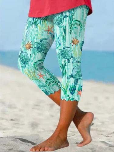 Turtle Print Leggings