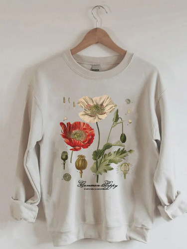 Vintage Poppy Sweatshirt