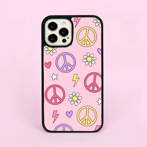 Peace Love Flowers Phone Case