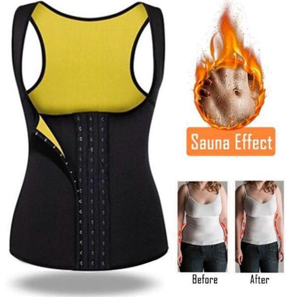 Neoprene Black Tank Reduce Polyester Women Tummy Waistline Trainer