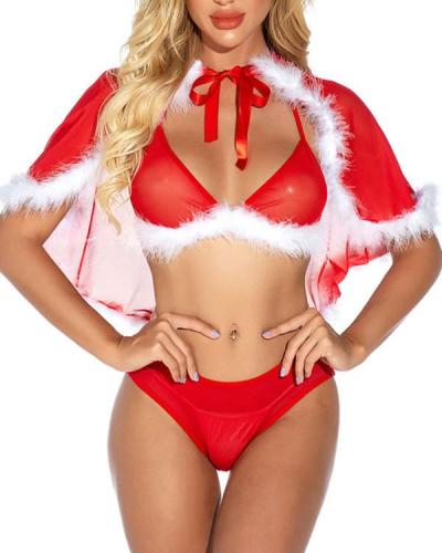 Red North Pole Fly Away Cape Set
