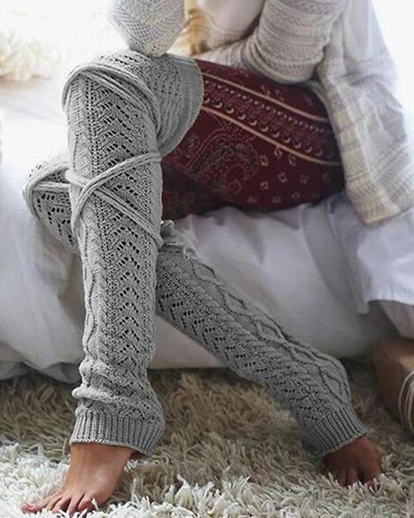 Knitted Over Knee High Thigh Socks
