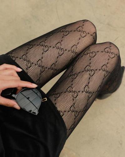Mesh Sexy Rhinestone Stockings