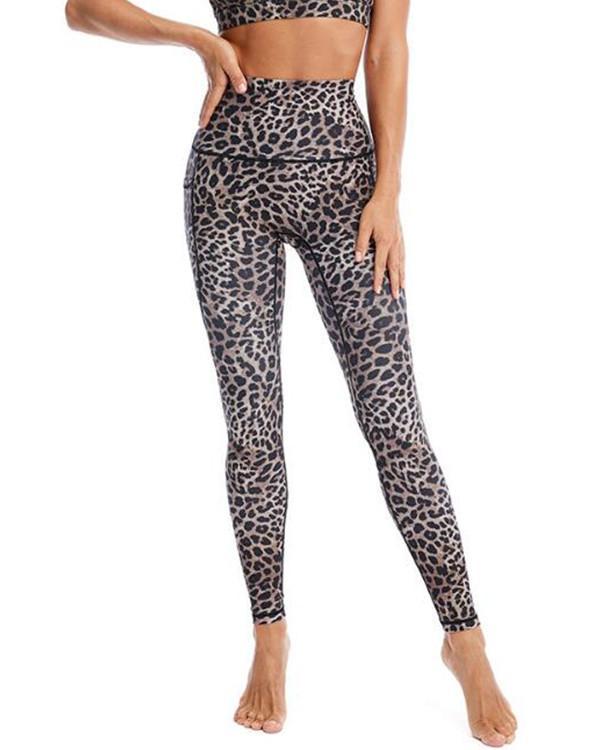 Leopard Pocket Fitness Legging Yoga Pants