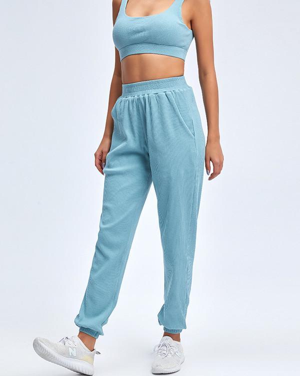 Women Tracksuit Fashion Bra Pants Fitness Sports Wear