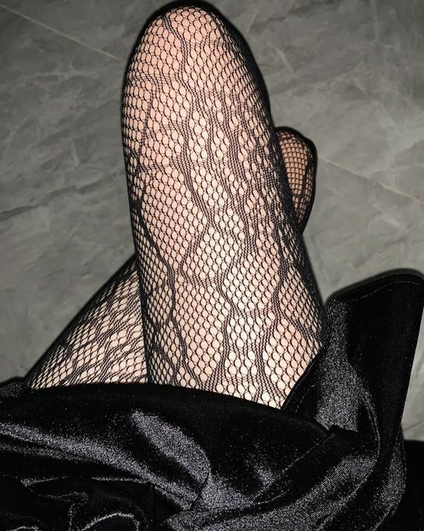 Fishnet Pantyhose Woman Cobweb Stockings