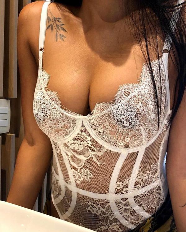 High Quality Lace Bodysuit Sexy Teddy Lingerie