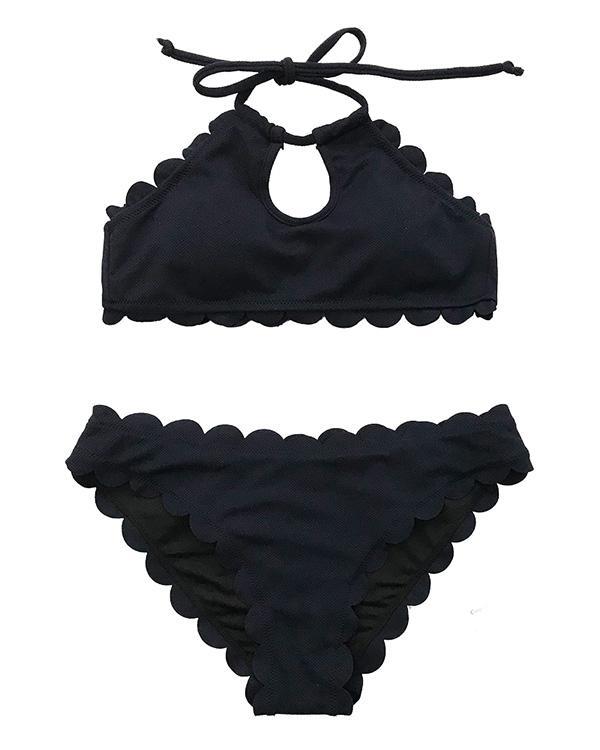 Halter Cutout Bikini Swimsuit Sets
