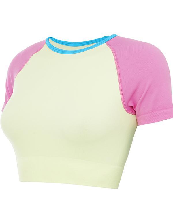 Candy Colors Short Sleeve Sports T-shirt